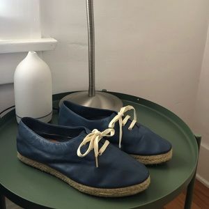 Gorgeous Soft Leather Espadrilles EUC